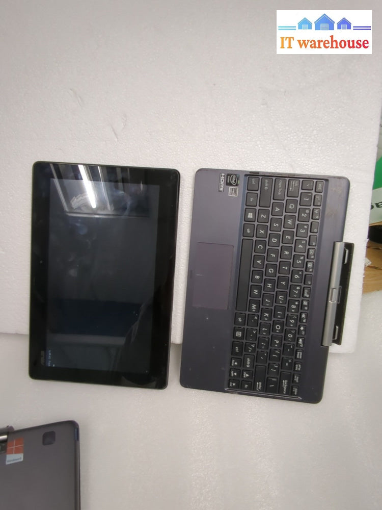 (AS IS No Boot) 2x Asus Transformer Book T100TA Tablet With Docking Keyboard