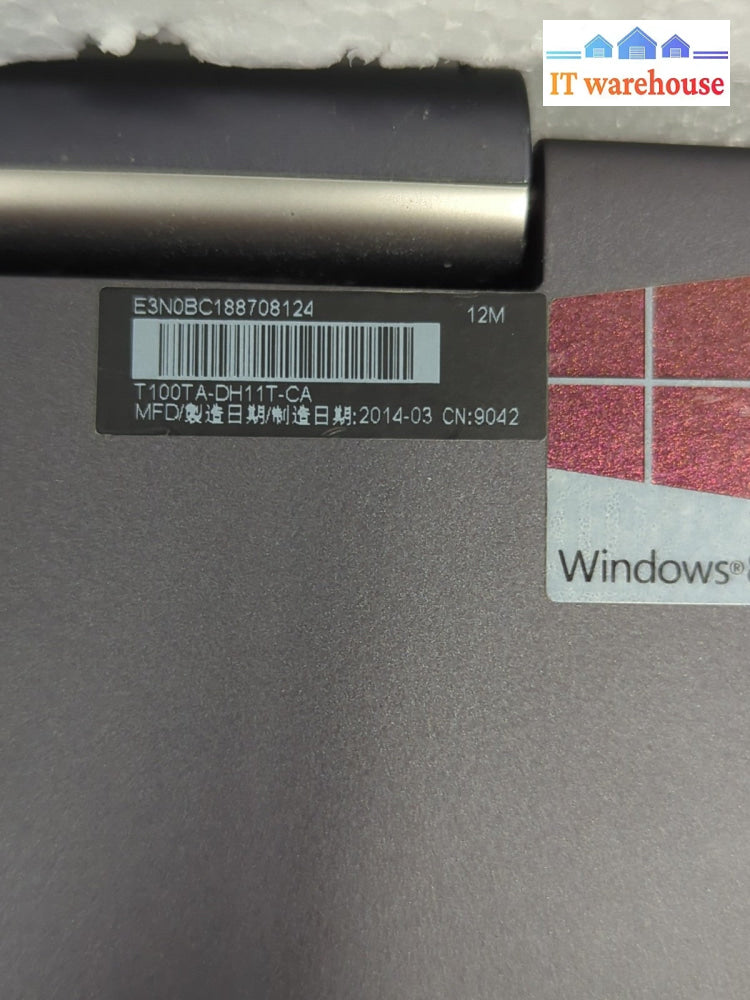 (AS IS No Boot) 2x Asus Transformer Book T100TA Tablet With Docking Keyboard