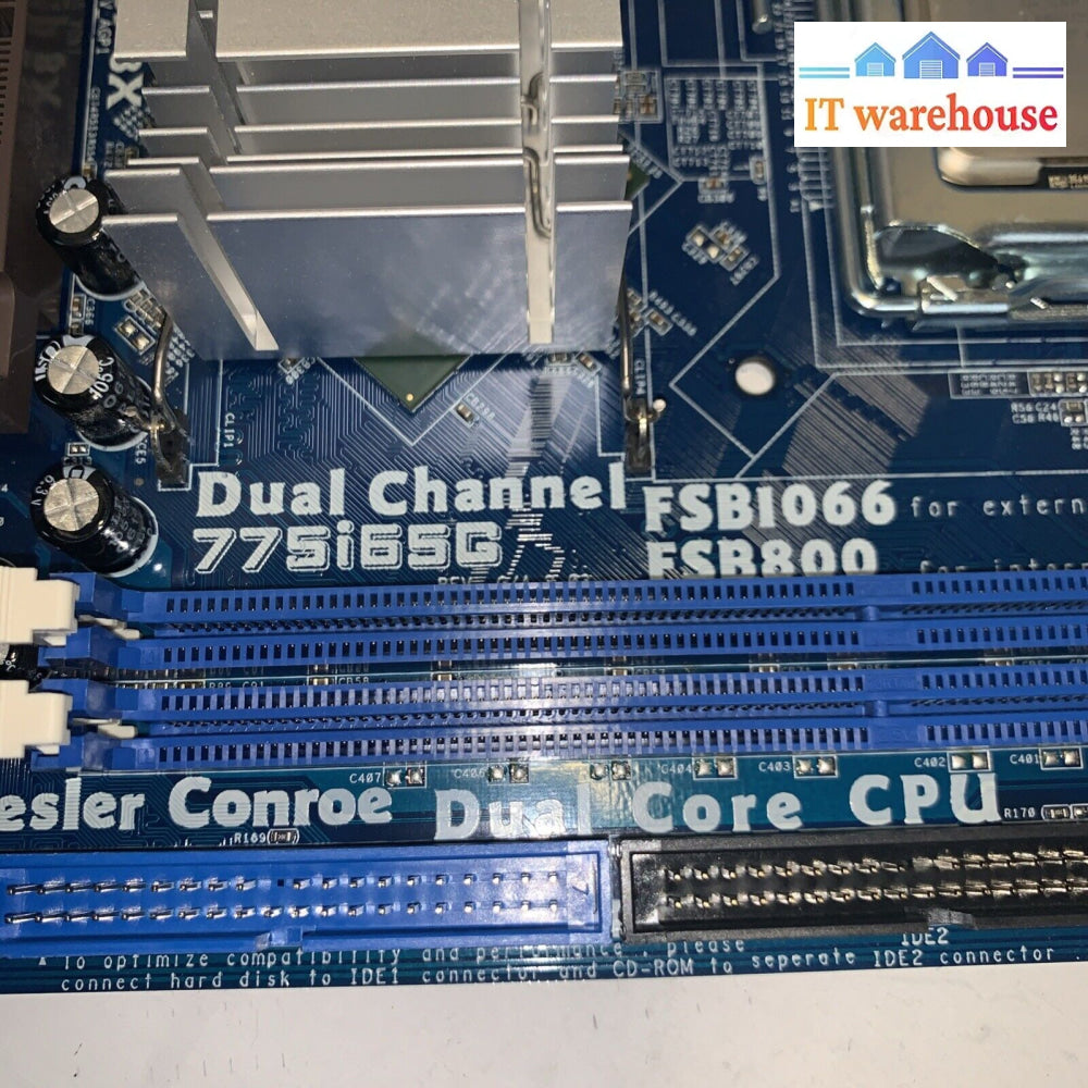 ASRock 775i65G Motherboard with CPU