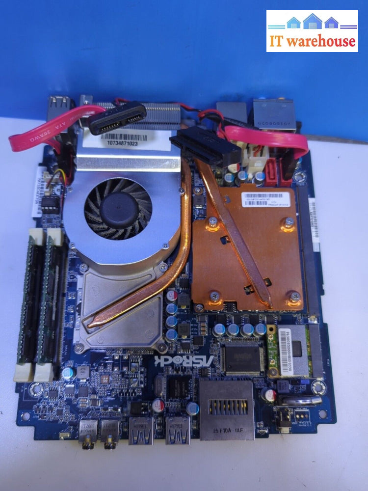 ASROCK ASR1010MB i3 Tiny PC  Motherboard (i3-M370 CPU/4GB RAM) TESTED -