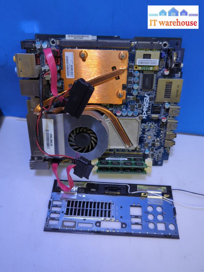 ASROCK ASR1010MB i3 Tiny PC  Motherboard (i3-M370 CPU/4GB RAM) TESTED -