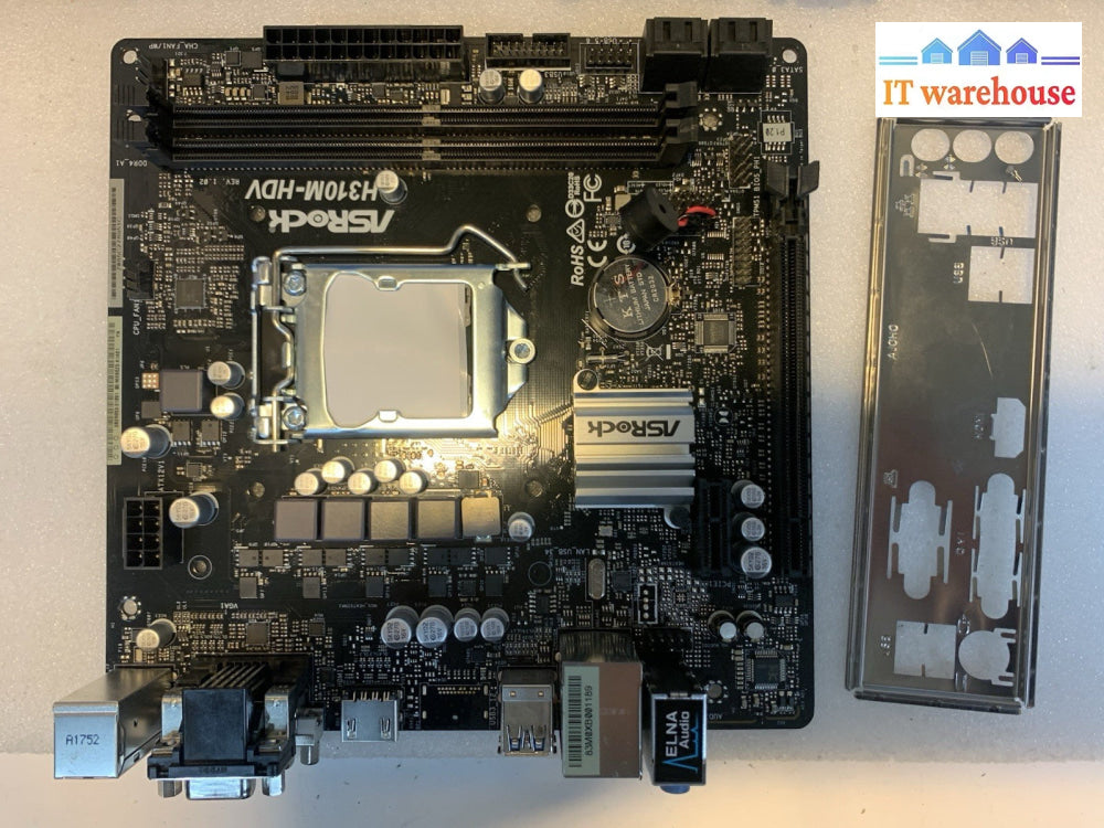 ASRock H310CM/H310M-HDV Motherboard Intel H310 M-ATX LGA1151 DDR4 M.2 VGA Tested