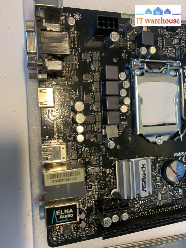 ASRock H310CM/H310M-HDV Motherboard Intel H310 M-ATX LGA1151 DDR4 M.2 VGA Tested