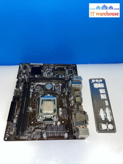 ASRock H81M-HDS Intel LGA1150 DDR3 MicroATX Motherboard + I/O shield+ i3-4150 cp