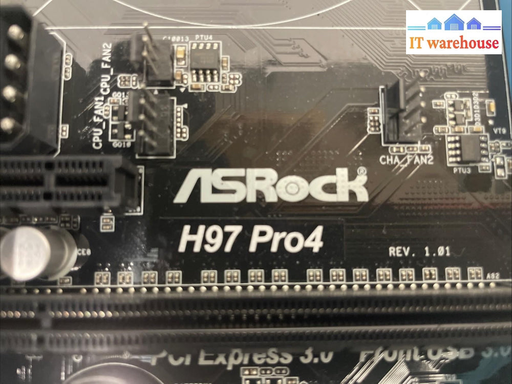 ASROCK H97 PRO4  MOTHERBOARD + CPU i5 4460 with   IO Shield +