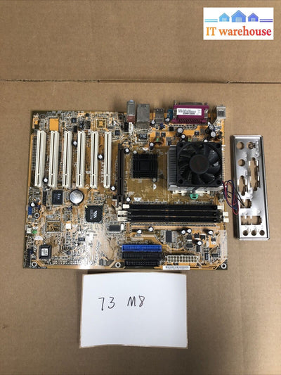 + ASUS A7V8X-X Motherboard LGA 462 + AMD  CPU + Heatsink