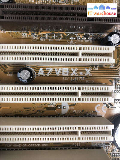 + ASUS A7V8X-X Motherboard LGA 462 + AMD  CPU + Heatsink