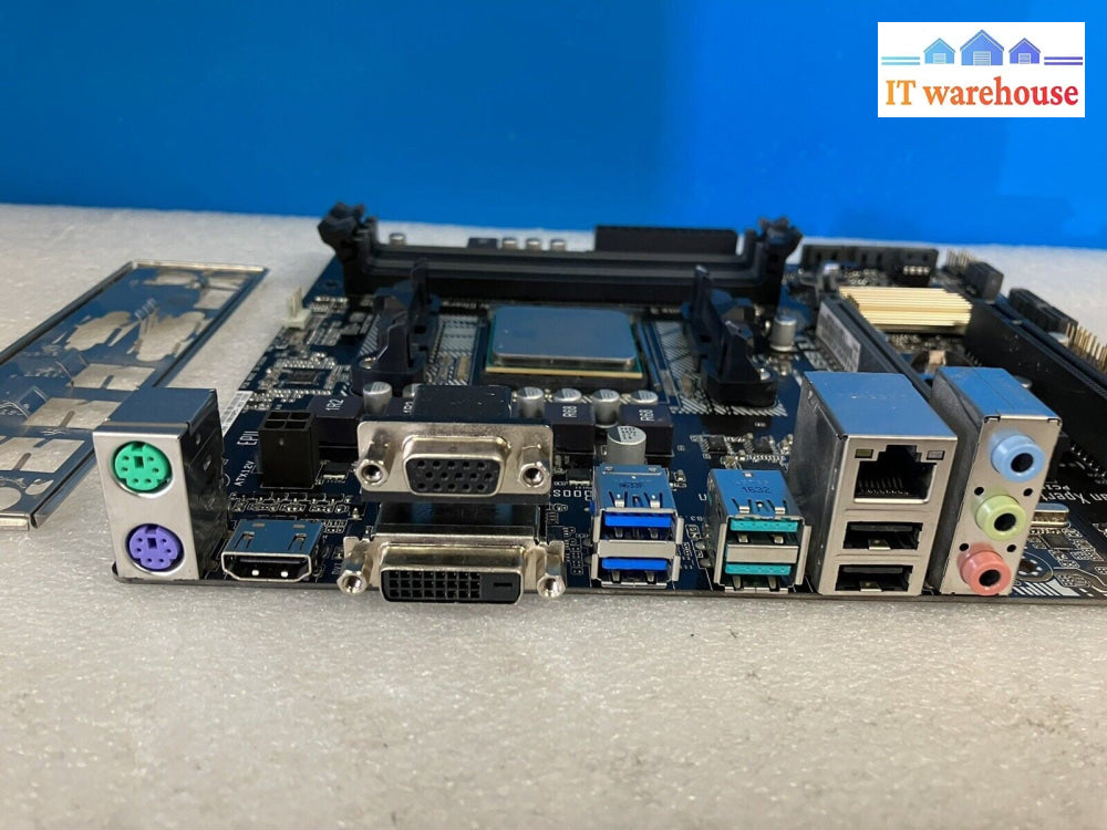 ~ASUS A88XM-A/USB3.1 Motherboard HDMI M-ATX Socket FM2+ W/ AMD A4-6300 &IO Plate