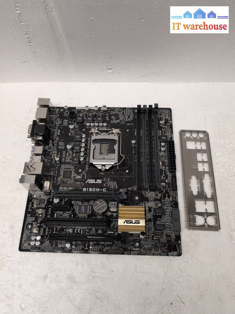 ASUS B150M-C Motherboard With IO Shield LGA 1151 DDR4 MicroATX Tested -