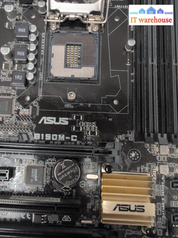 ASUS B150M-C Motherboard With IO Shield LGA 1151 DDR4 MicroATX Tested -