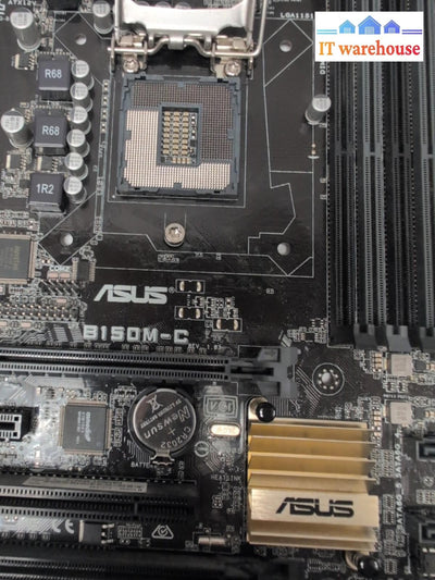 ASUS B150M-C Motherboard With IO Shield LGA 1151 DDR4 MicroATX Tested -
