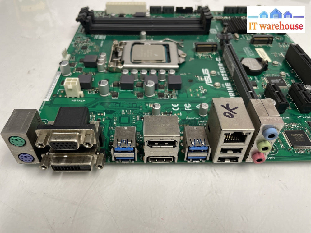 asus B250M-C motherboard + i5-6400 CPU