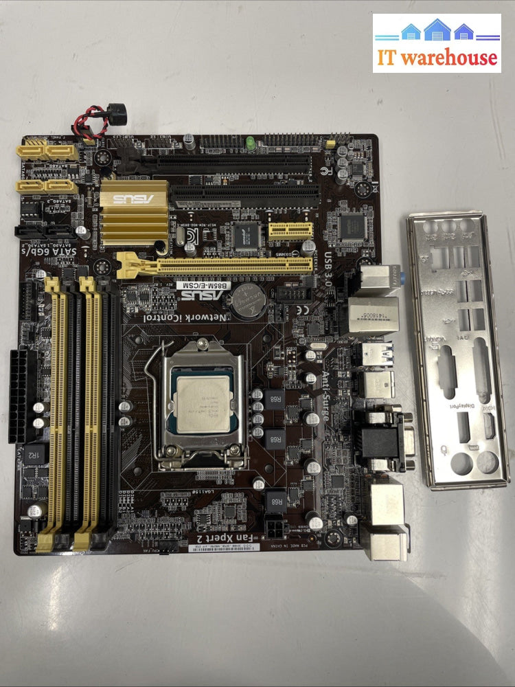 ASUS B85M-E/CSM Rev. 1.02 Intel B85 1150  HDMI ATX Motherboard + I7-4770 CPU