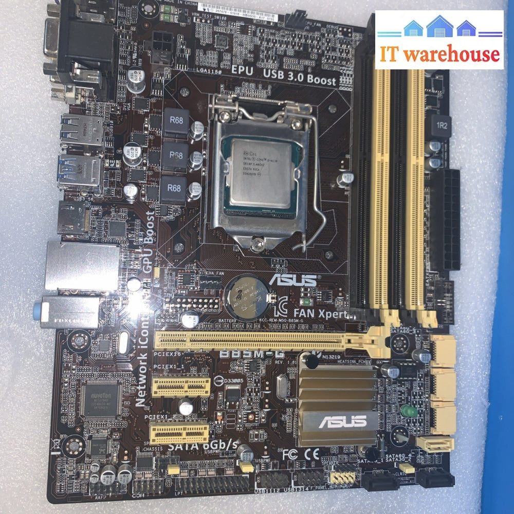 ASUS B85M-G LGA1150 mATX Motherboard USB3.0 HDMI