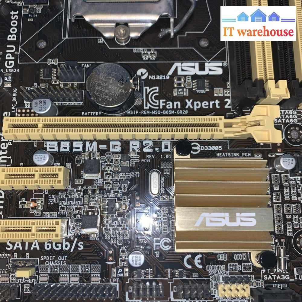 ASUS B85M-G R2.0 Motherboard LGA1150 + i5-4440 CPU – Tested Working