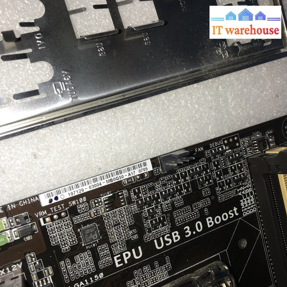 ASUS B85M-G Socket LGA1150 DDR3 Micro ATX Motherboard With I/O Shield /i3-4330
