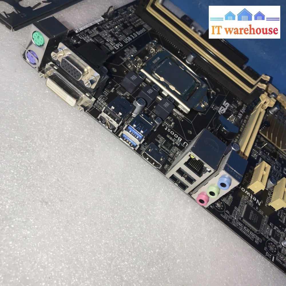 ASUS B85M-G Socket LGA1150 DDR3 Micro ATX Motherboard With I/O Shield /i3-4330