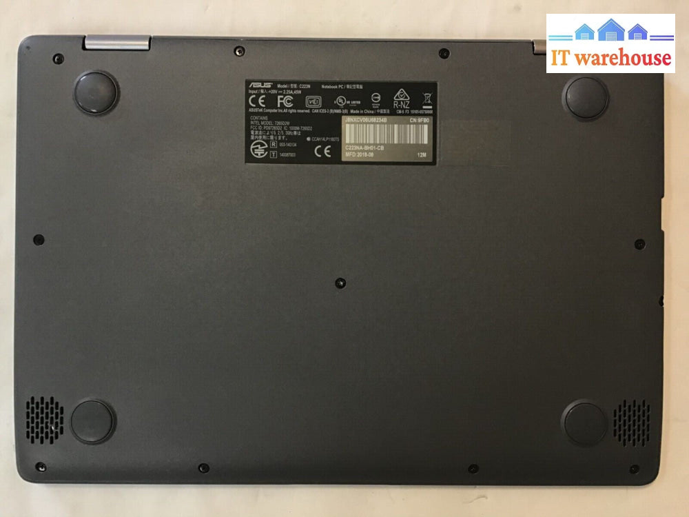ASUS C223NA-BH01-CB 11.6"Chromebook Celeron N3350  4GB DDR4 32GB EMMC For parts