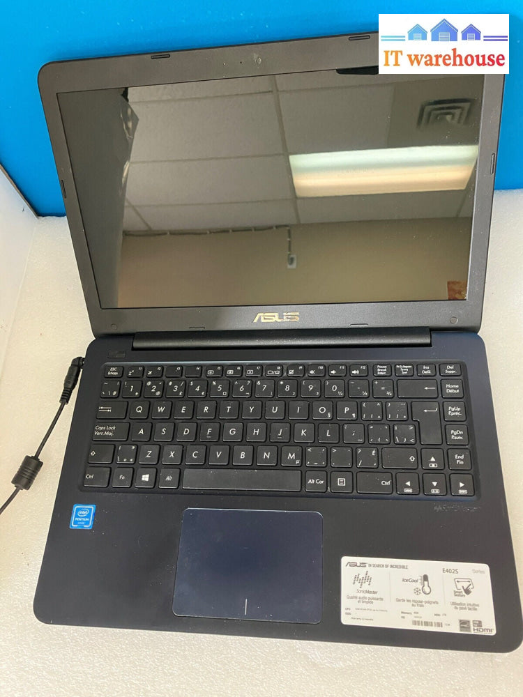 ~ ASUS E402S 14" Laptop Pentium N3710 1.6GHz / 8GB RAM / 128GB SSD /Win10 (READ)