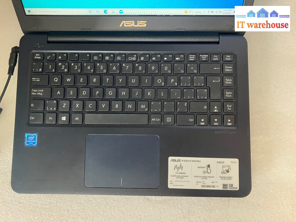 ~ ASUS E402S 14" Laptop Pentium N3710 1.6GHz / 8GB RAM / 128GB SSD /Win10 (READ)