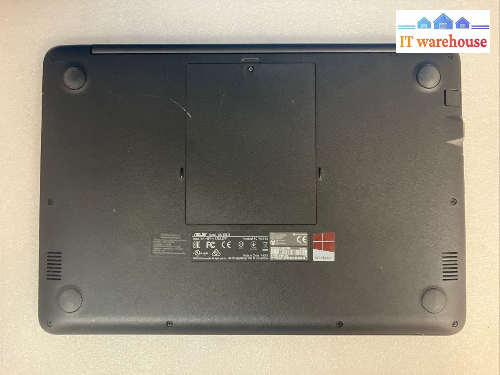~ Asus E402S 14’ Laptop Pentium N3710 Cpu / 8Gb Ram 120Gb Ssd Win 10 With Ac