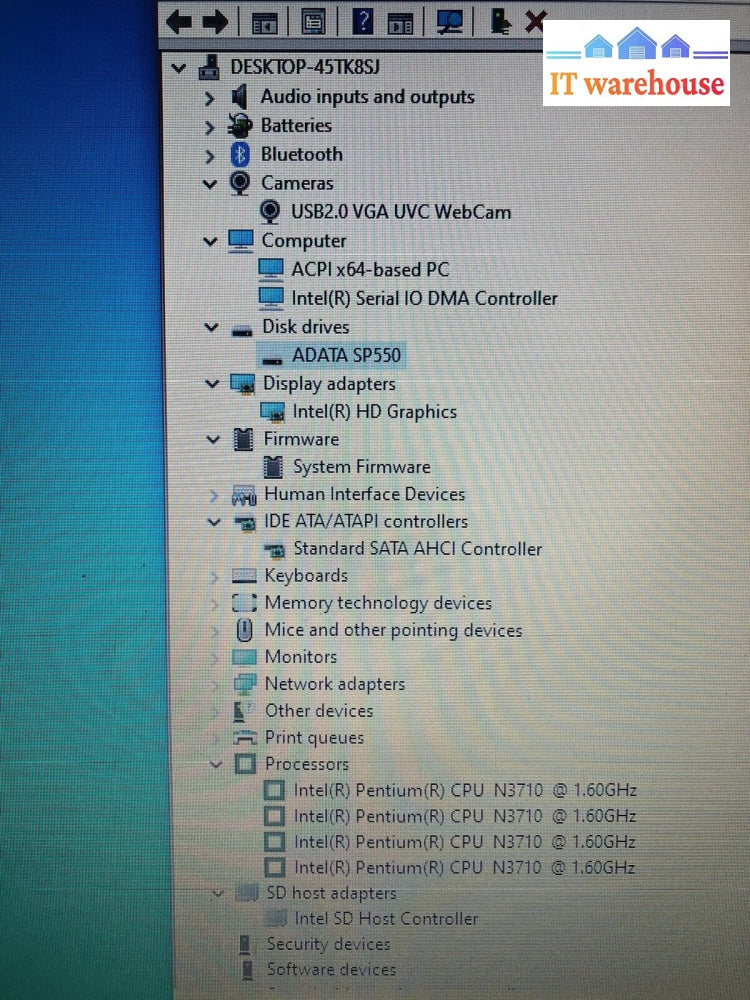 ~ Asus E402S 14’ Laptop Pentium N3710 Cpu / 8Gb Ram 120Gb Ssd Win 10 With Ac