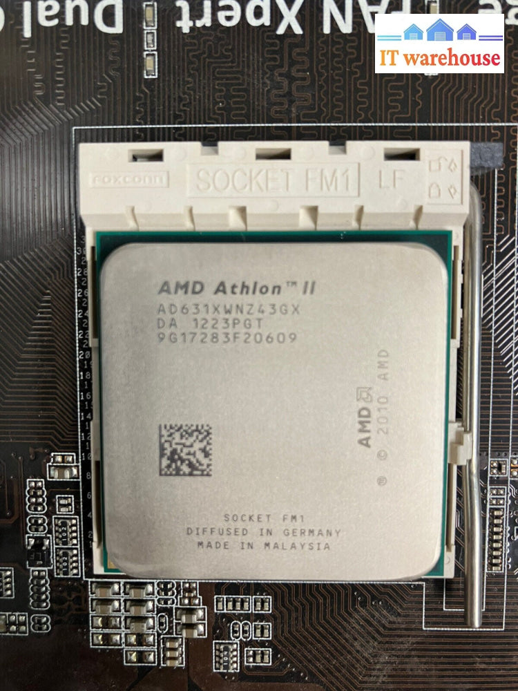 ~ ASUS F1A55-M LX3 u-ATX AMD Motherboard Socket FM1 W/ AMD Athlon II & IO Plate