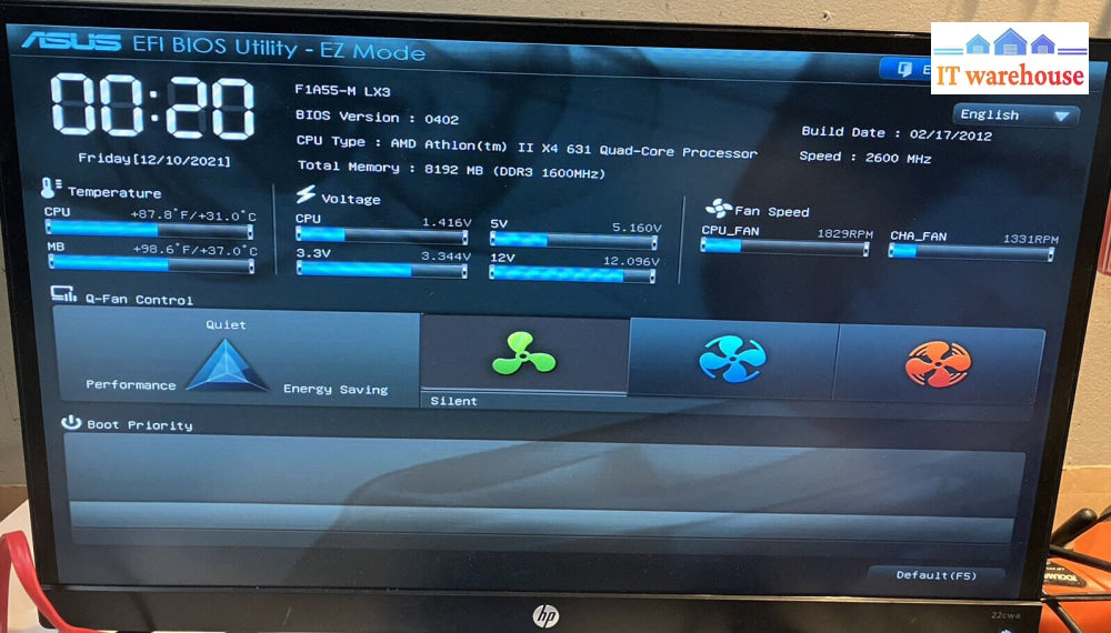 ~ ASUS F1A55-M LX3 u-ATX AMD Motherboard Socket FM1 W/ AMD Athlon II & IO Plate