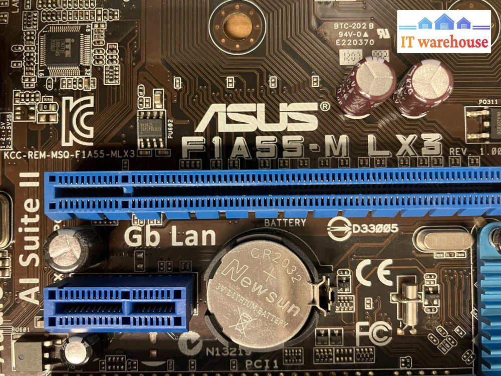 ~ ASUS F1A55-M LX3 u-ATX AMD Motherboard Socket FM1 W/ AMD Athlon II & IO Plate