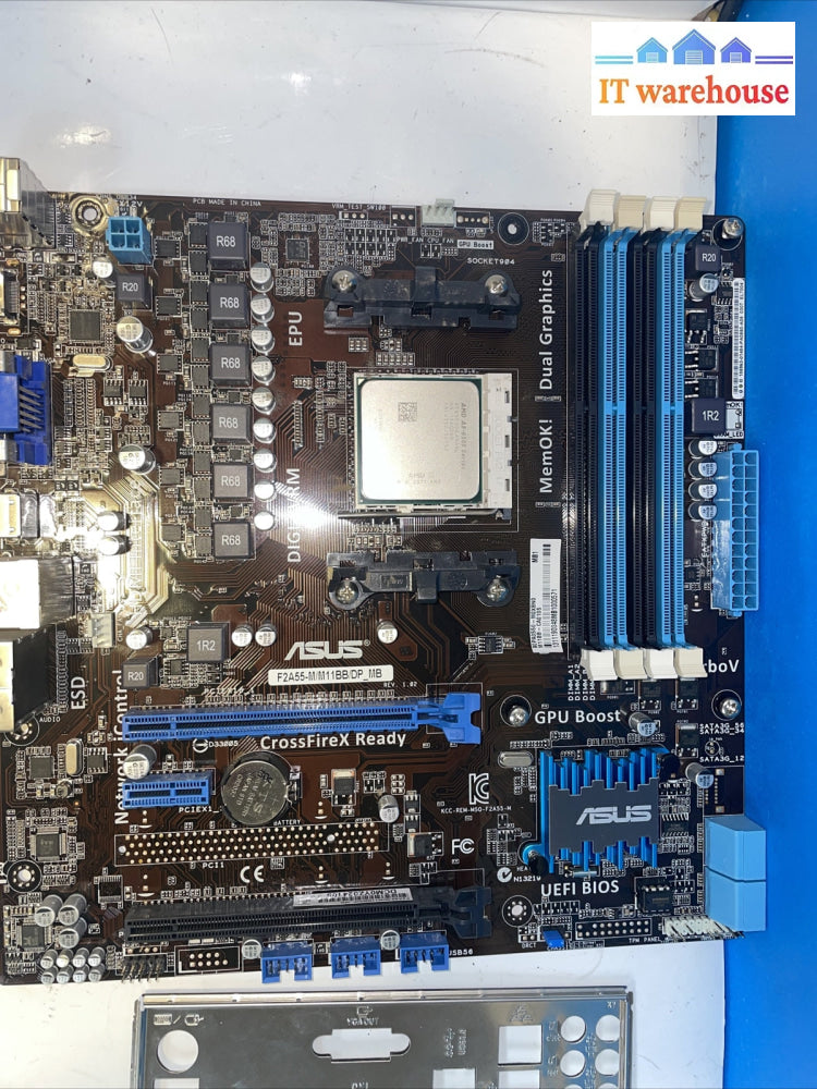ASUS F2A55-M/M11BB/DP_MB Motherboard uATX AMD A55 FM2 DDR3 SATA2 HDMI w/ CPU
