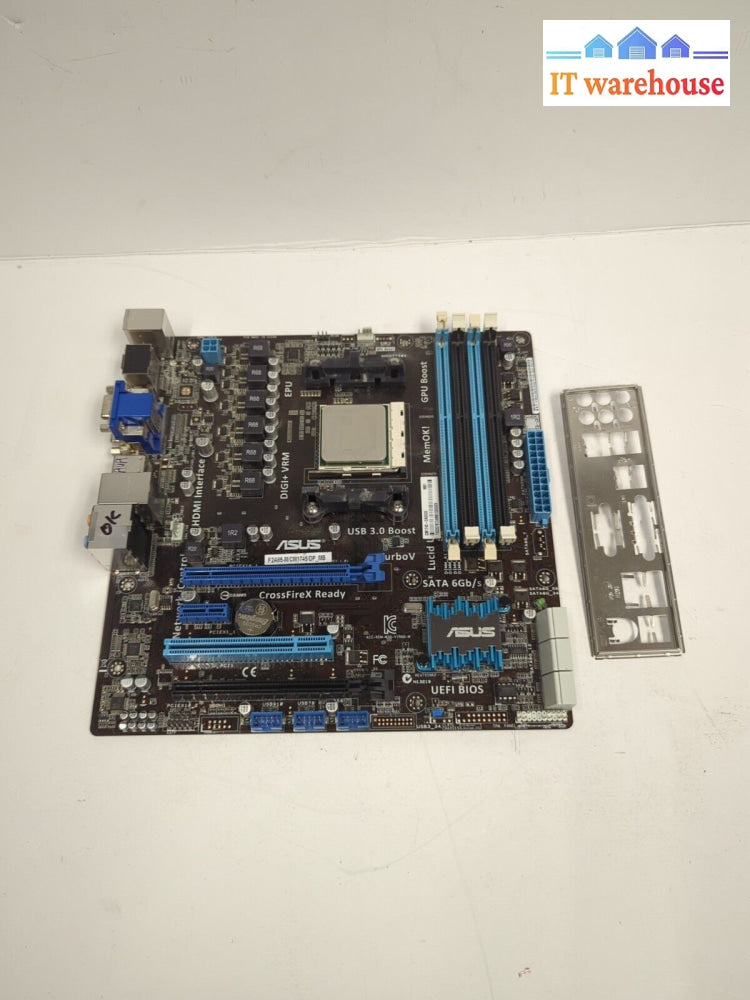 ASUS F2A85-M Motherboard w/AMD A8-5500 IO Sheild Tested