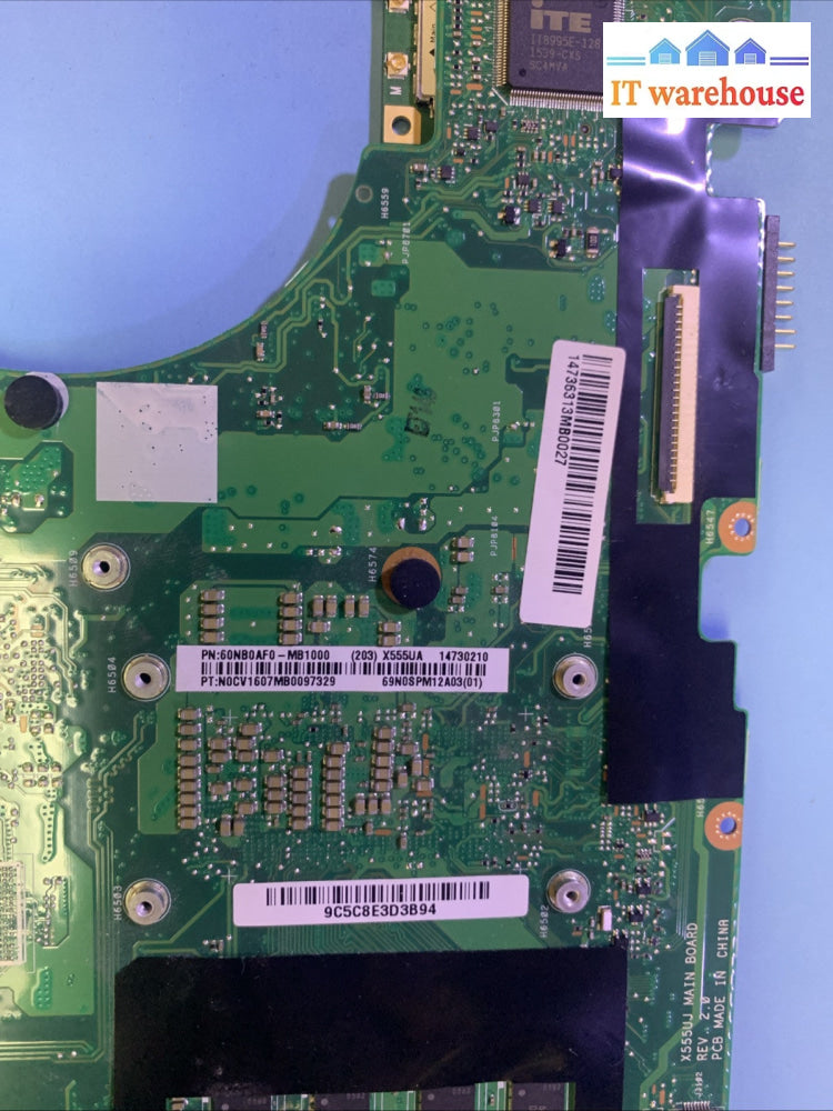 Asus F555U 15.6’’ laptop INTEL Gen6 motherboard