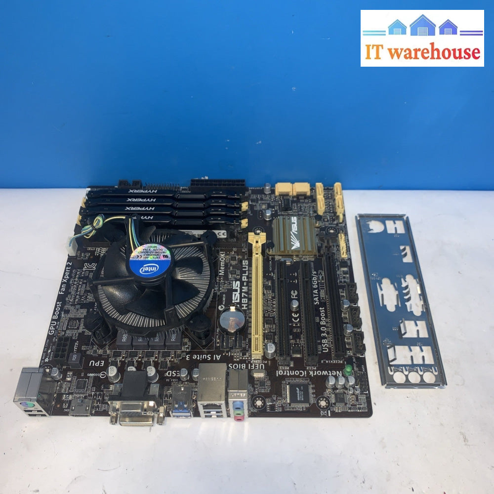 Asus GA-H87M-PLUS Motherboard & CPU Combo LGA 1150 i7-4790