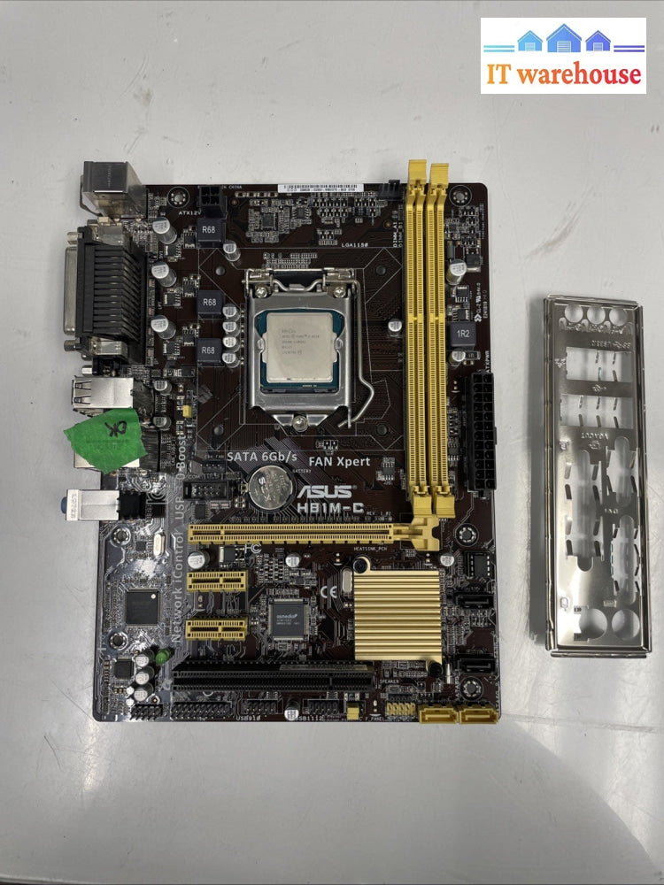 Asus H81M-C/CSM LGA 1150 Motherboard w/  CPU & I/O Shield