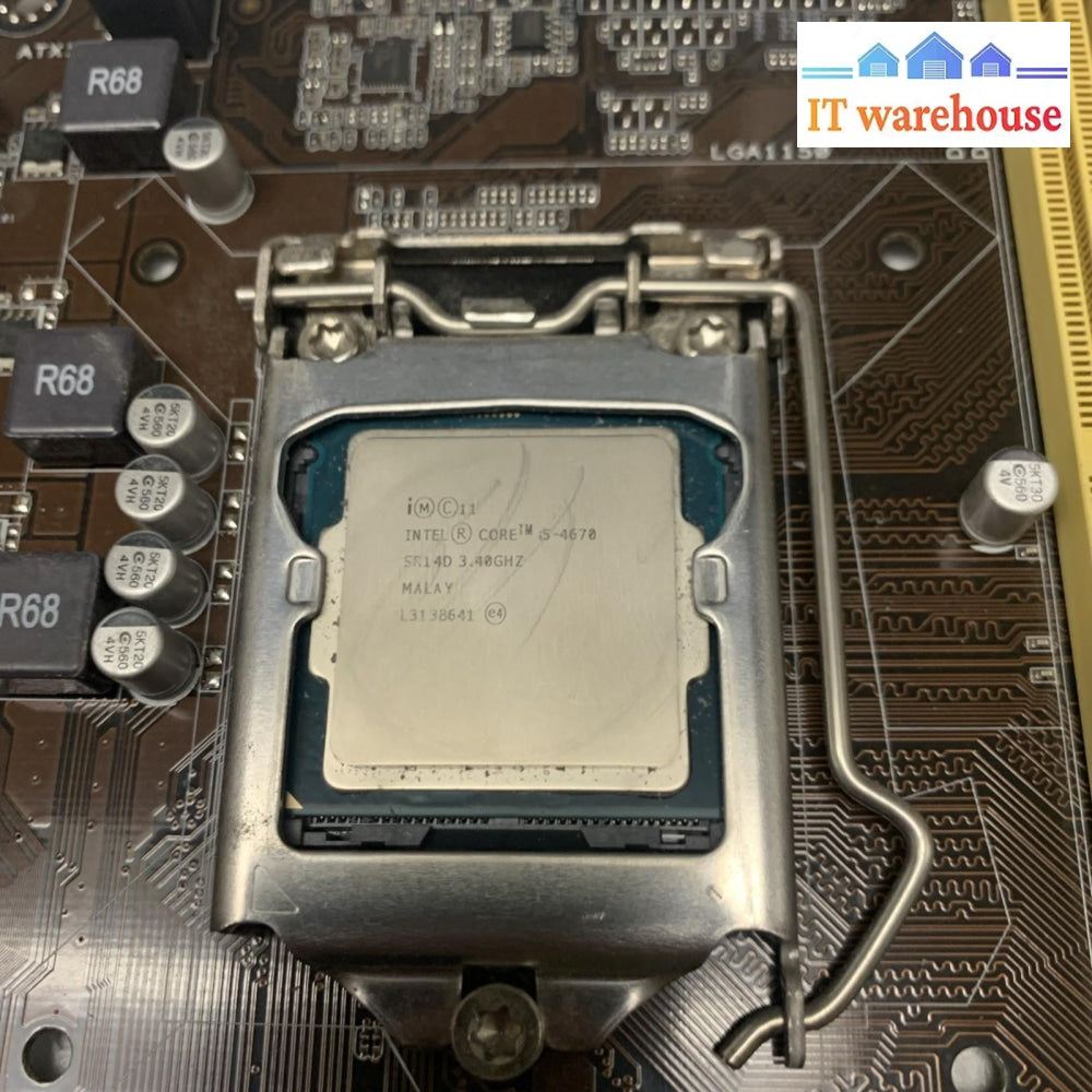 Asus H81M-C/CSM LGA 1150 Motherboard w/ i5 4670 CPU & I/O Shield Fully Tested