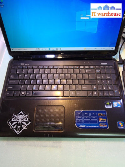 - ASUS K61IC 15.6" LAPTOP W/c2D P8700 CPU/4GB RAM/128GB SSD/WIN10 (BAT DEAD)
