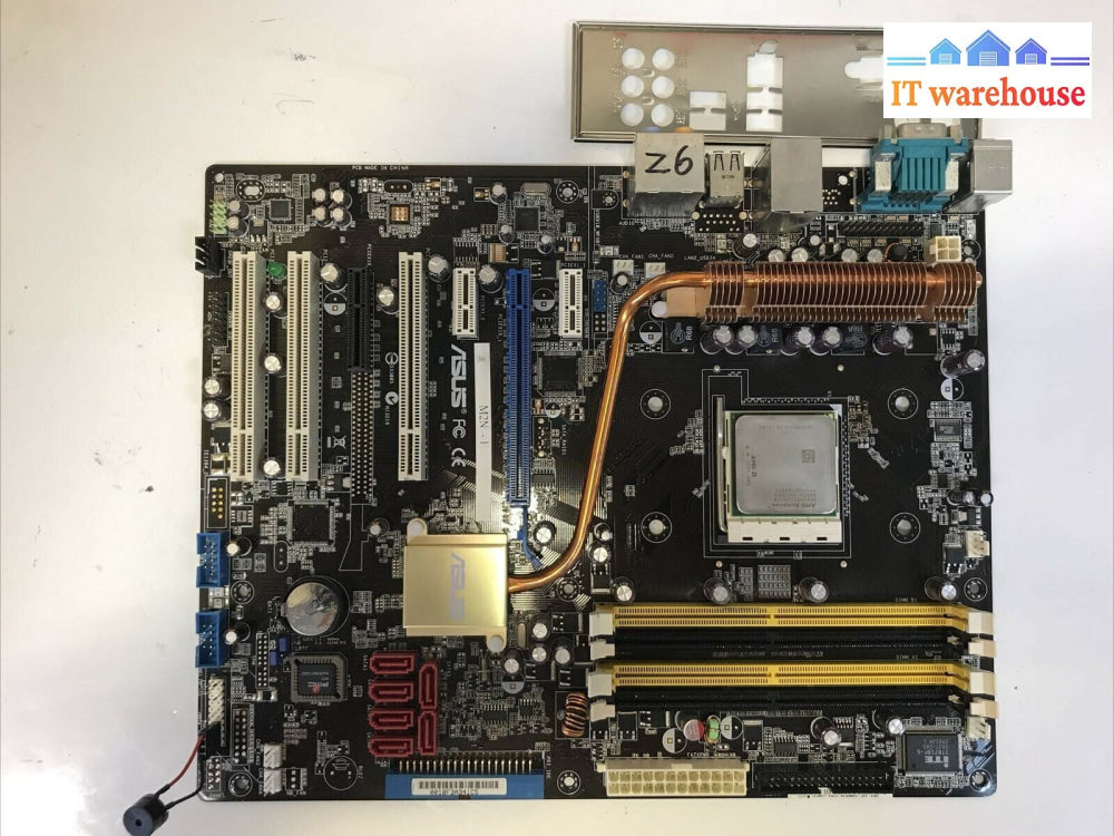 - Asus M2N-E ATX AM2 Nforce 570 Motherboard W/ AMD Sempron CPU+I/O Shield TESTED
