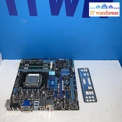 ASUS M4A88TD-M/USB3 Socket AM3 Motherboard With I/O Shield, CPU