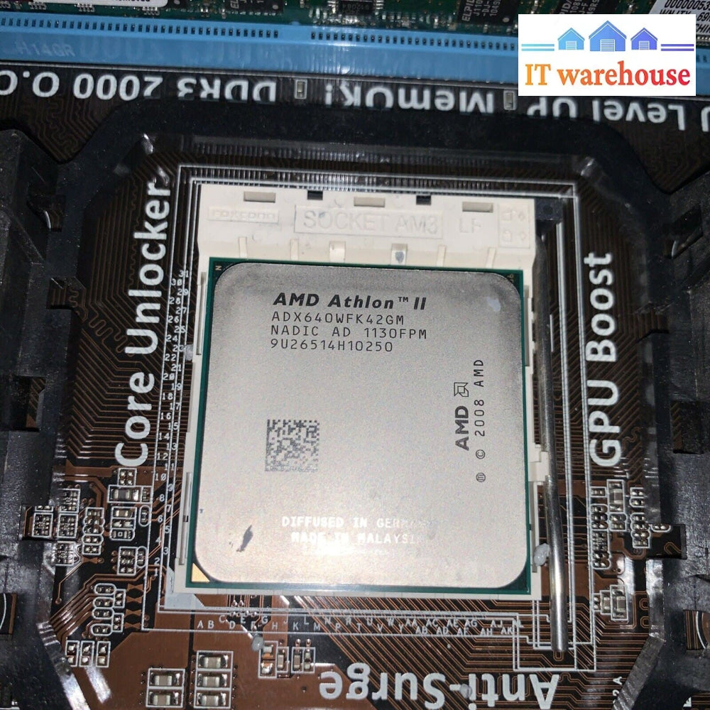 ASUS M4A88TD-M/USB3 Socket AM3 Motherboard With I/O Shield, CPU