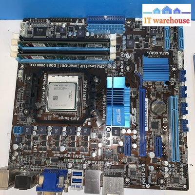 ASUS M4A88TD-M/USB3 Socket AM3 Motherboard With I/O Shield, CPU