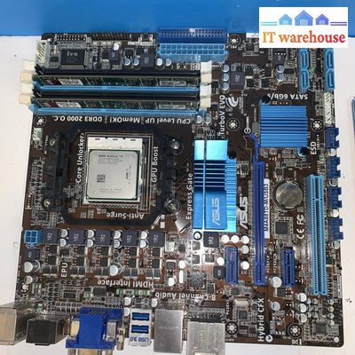 ASUS M4A88TD-M/USB3 Socket AM3 Motherboard With I/O Shield CPU