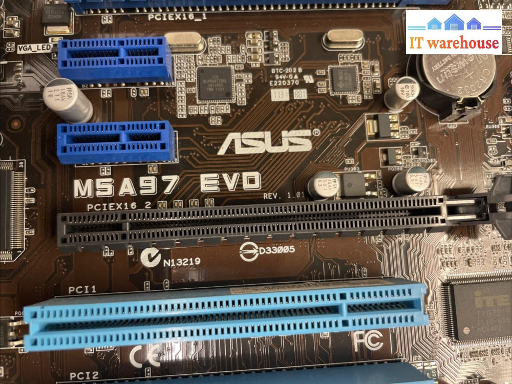 Asus M5A97 EV0 DDR3 Motherboard with CPU AMD Phenom II hdz955fbk40gm +