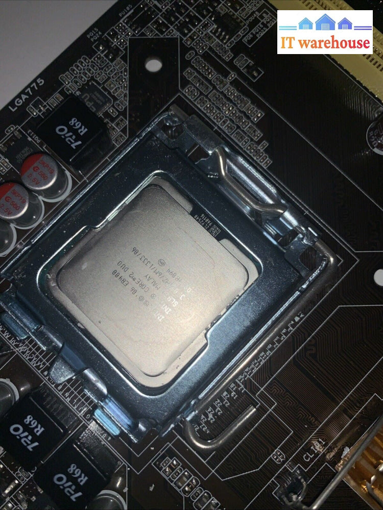 ASUS MOTHERBOARD P5QL-VM DO motherboard W/ Intel E8400/ IO Plate