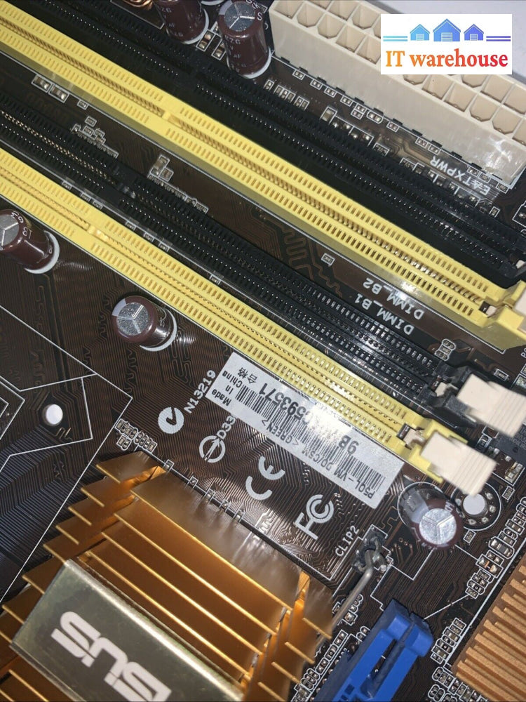 ASUS MOTHERBOARD P5QL-VM DO motherboard W/ Intel E8400/ IO Plate