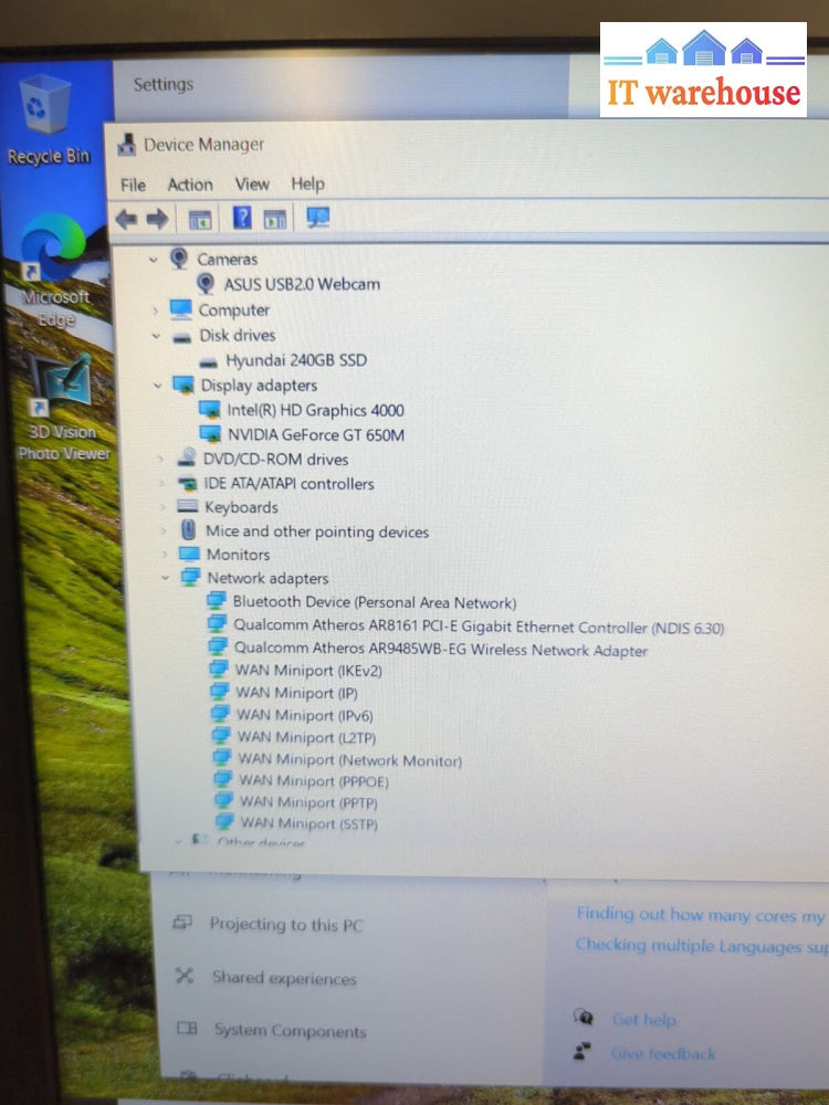 ASUS N56V 15.6" Laptop Intel i7-3610QM CPU/16GB RAM/240GB SSD/Win 11 -