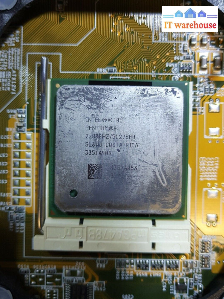 - ASUS P4P8X SE Motherboard w/ P4 2.8GHz CPU & I/O Plate