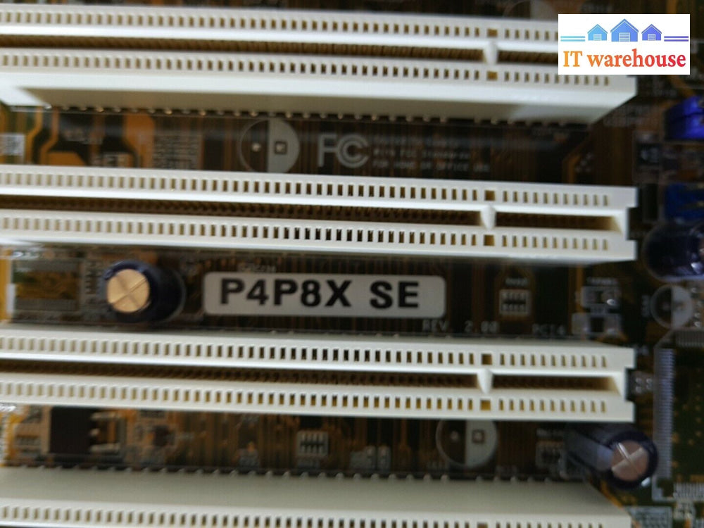 - ASUS P4P8X SE Motherboard w/ P4 2.8GHz CPU & I/O Plate