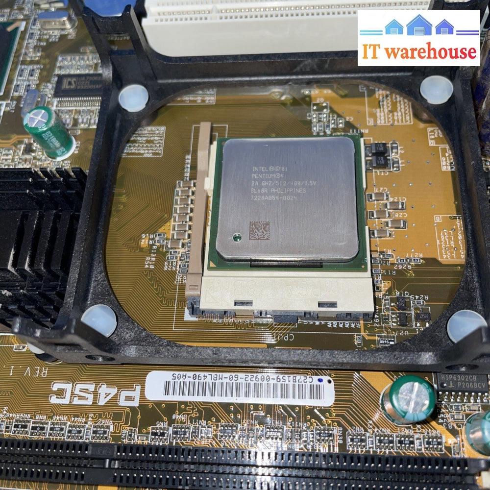 Asus P4SC Motherboard Rev 1.01 With P4 2A GHZ CPU