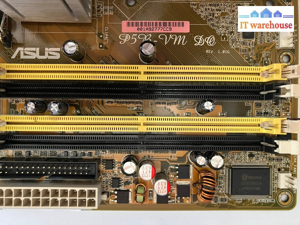 ~ ASUS P5B-VM DO Socket 775 M-ATX Motherboard W/ C2Q Q6600 SLACR + IO Plate