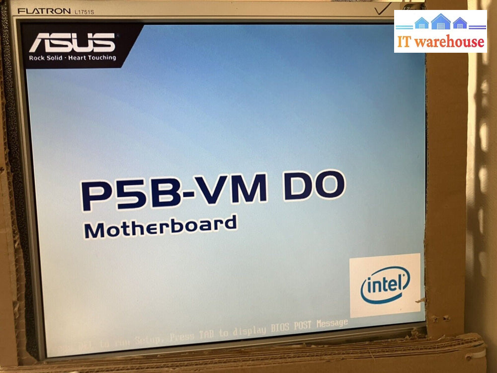 ~ ASUS P5B-VM DO Socket 775 M-ATX Motherboard W/ C2Q Q6600 SLACR + IO Plate